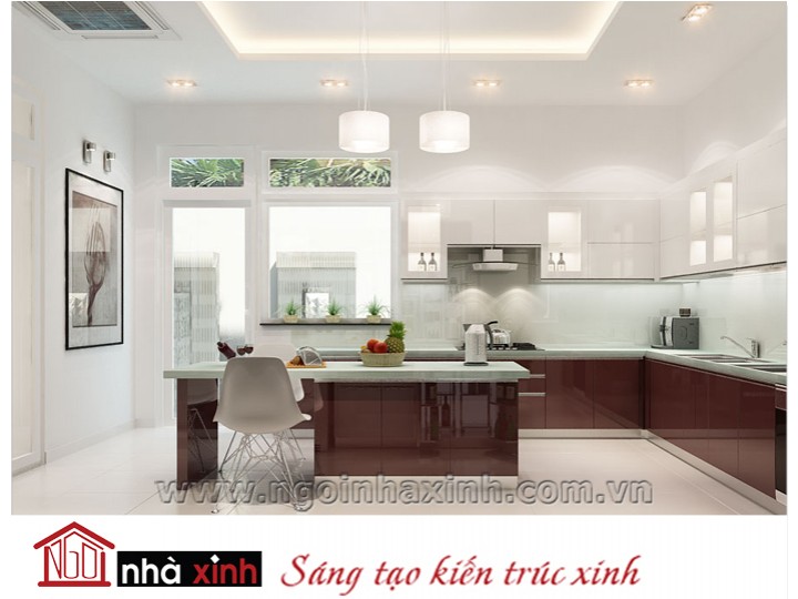 Mẫu nội thất  cao cấp phòng bếp hiện đại đẹp NNX-BHĐ05