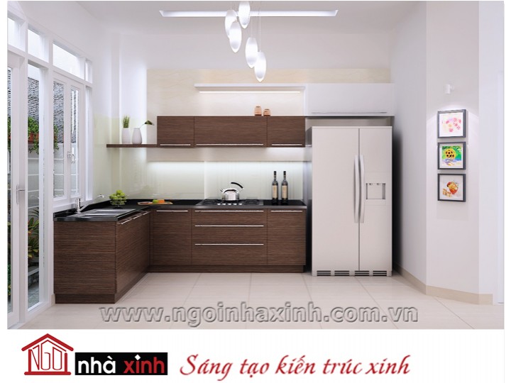 Mẫu nội thất  cao cấp phòng bếp hiện đại đẹp NNX-BHĐ12