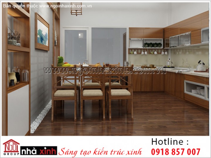 Mẫu Nội Thất Phòng Bếp & Phòng Ăn Đẹp | Hiện Đại | Chị Thu Tâm - Đồng Nai | NT. NNX 190